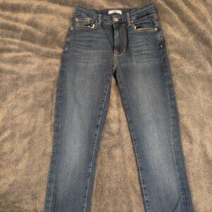 7 For All Mankind High Rise Ankle Skinny Slim Illusion Luxe Lovestory size 27